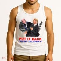 Put It Back The Way You Found It Donald Trump Anti Biden Tank Top thumb 3