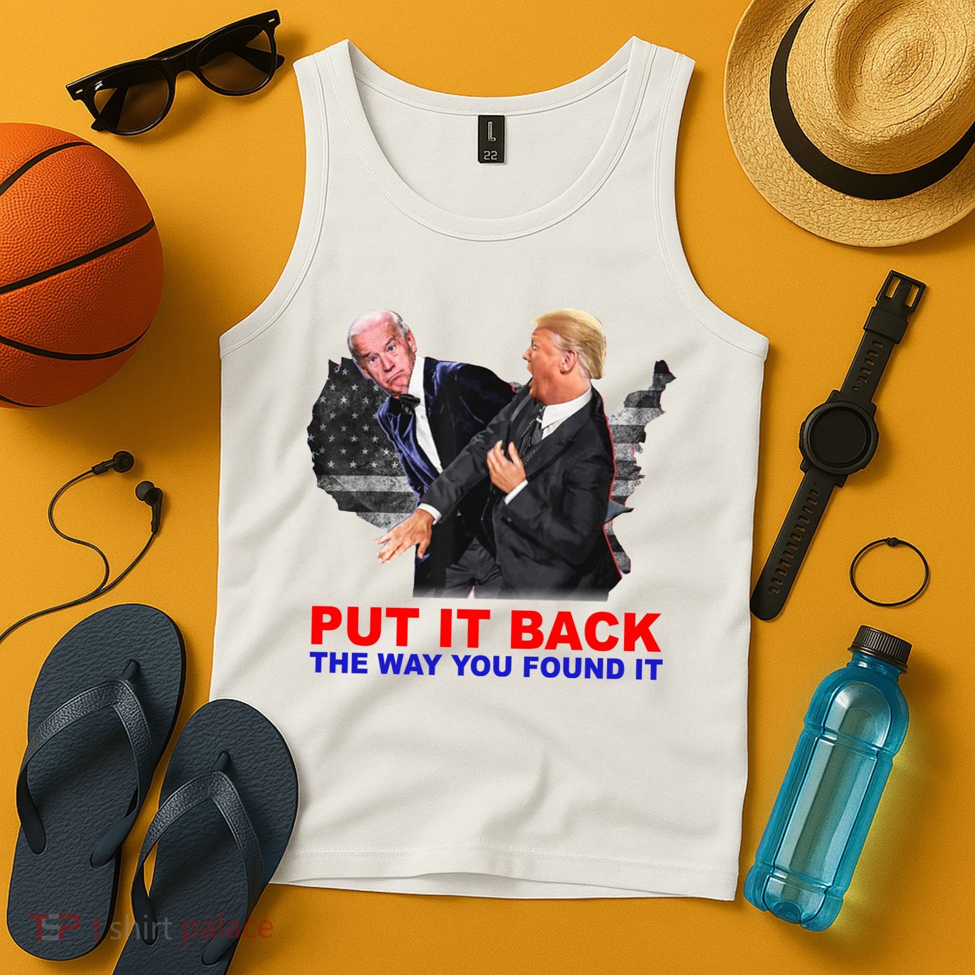 Put It Back The Way You Found It Donald Trump Anti Biden Tank Top