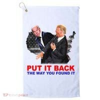 Put It Back The Way You Found It Donald Trump Anti Biden Golf Towel thumb 0
