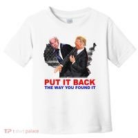 Put It Back The Way You Found It Donald Trump Anti Biden Toddler T-Shirt thumb 0