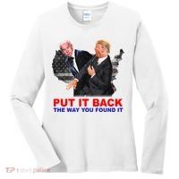 Put It Back The Way You Found It Donald Trump Anti Biden Women's Long Sleeve Shirt thumb 0