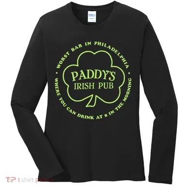 Paddy's Irish Bub Funny St Patricks Day Drinking Women's Long Sleeve Shirt