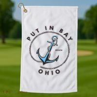 Put In Bay Ohio Golf Towel thumb 1