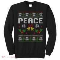 Peace I Come In Peace Couple Matching Ugly Christmas Sweater Sweatshirt thumb 0