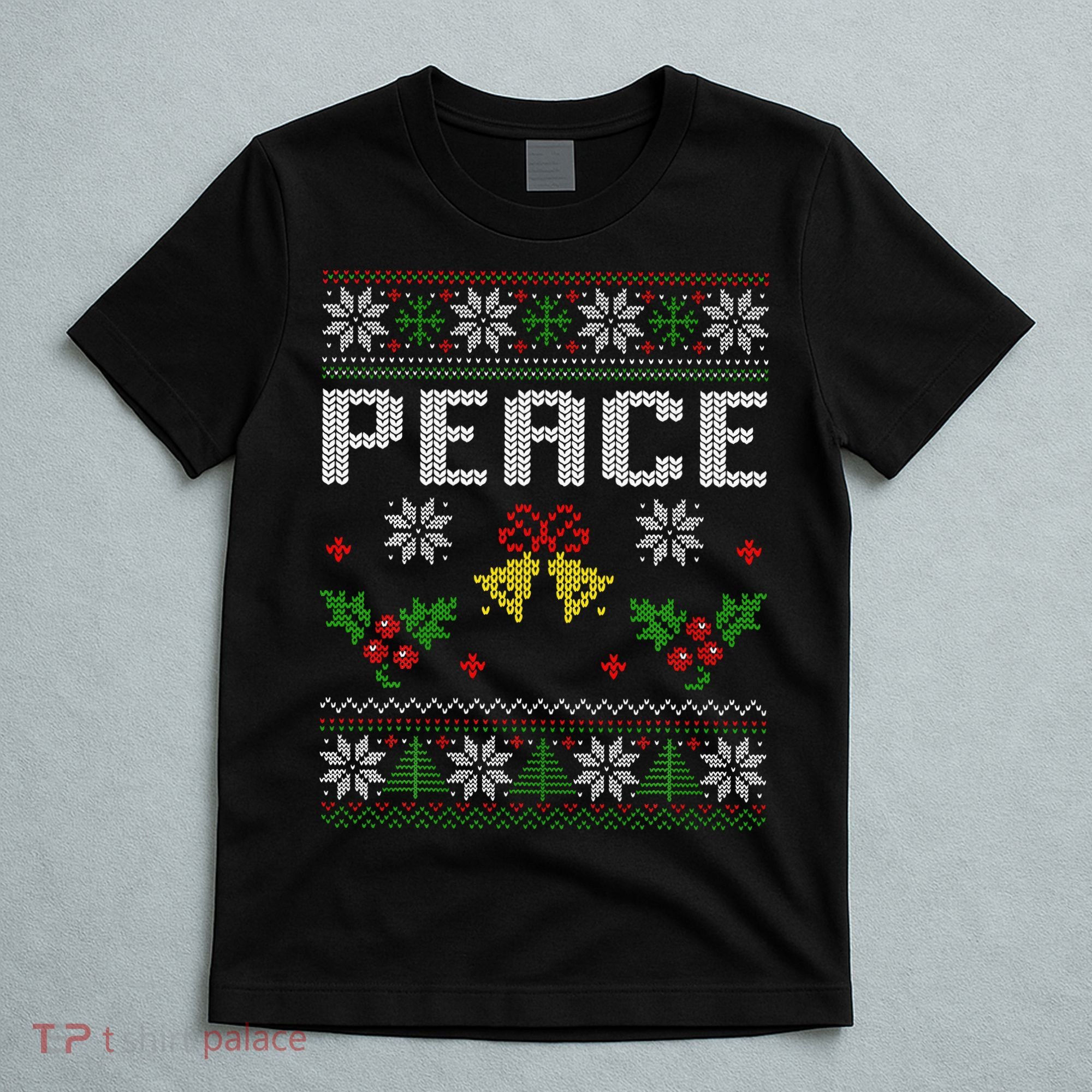 Peace I Come In Peace Couple Matching Ugly Christmas Sweater T-Shirt