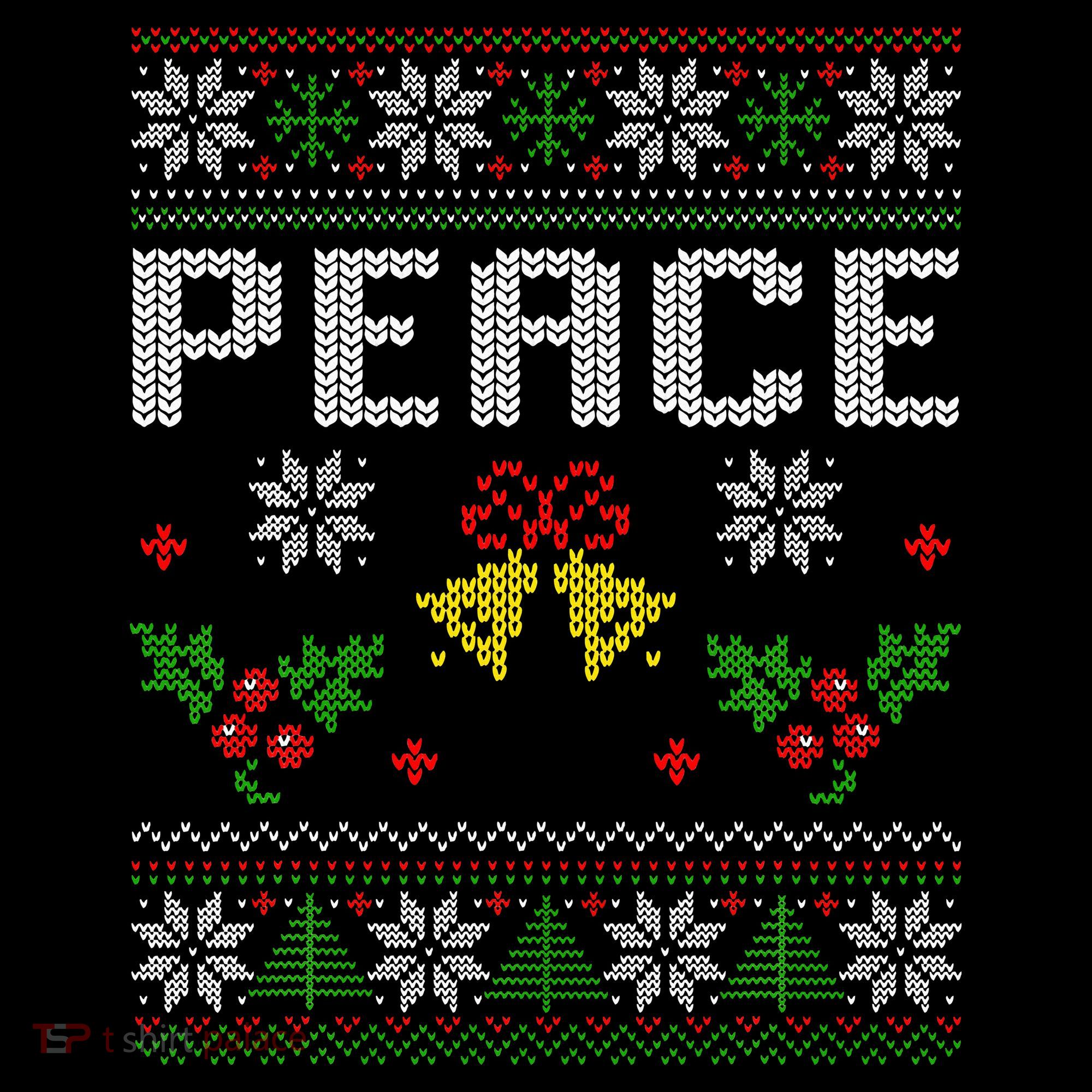 Peace I Come In Peace Couple Matching Ugly Christmas Sweater Coffee Mug