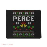 Peace I Come In Peace Couple Matching Ugly Christmas Sweater Mousepad thumb 0