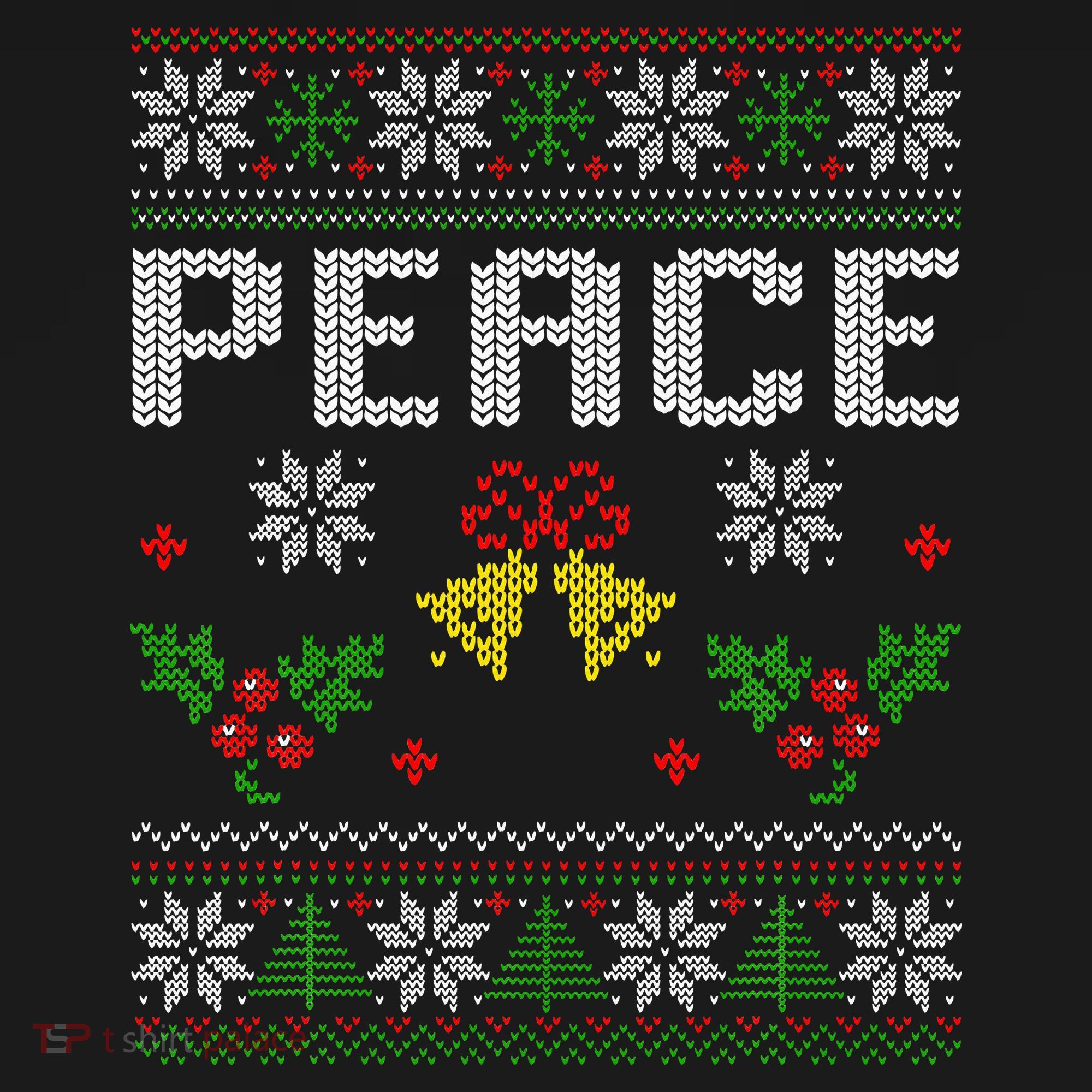 Peace I Come In Peace Couple Matching Ugly Christmas Sweater Mousepad