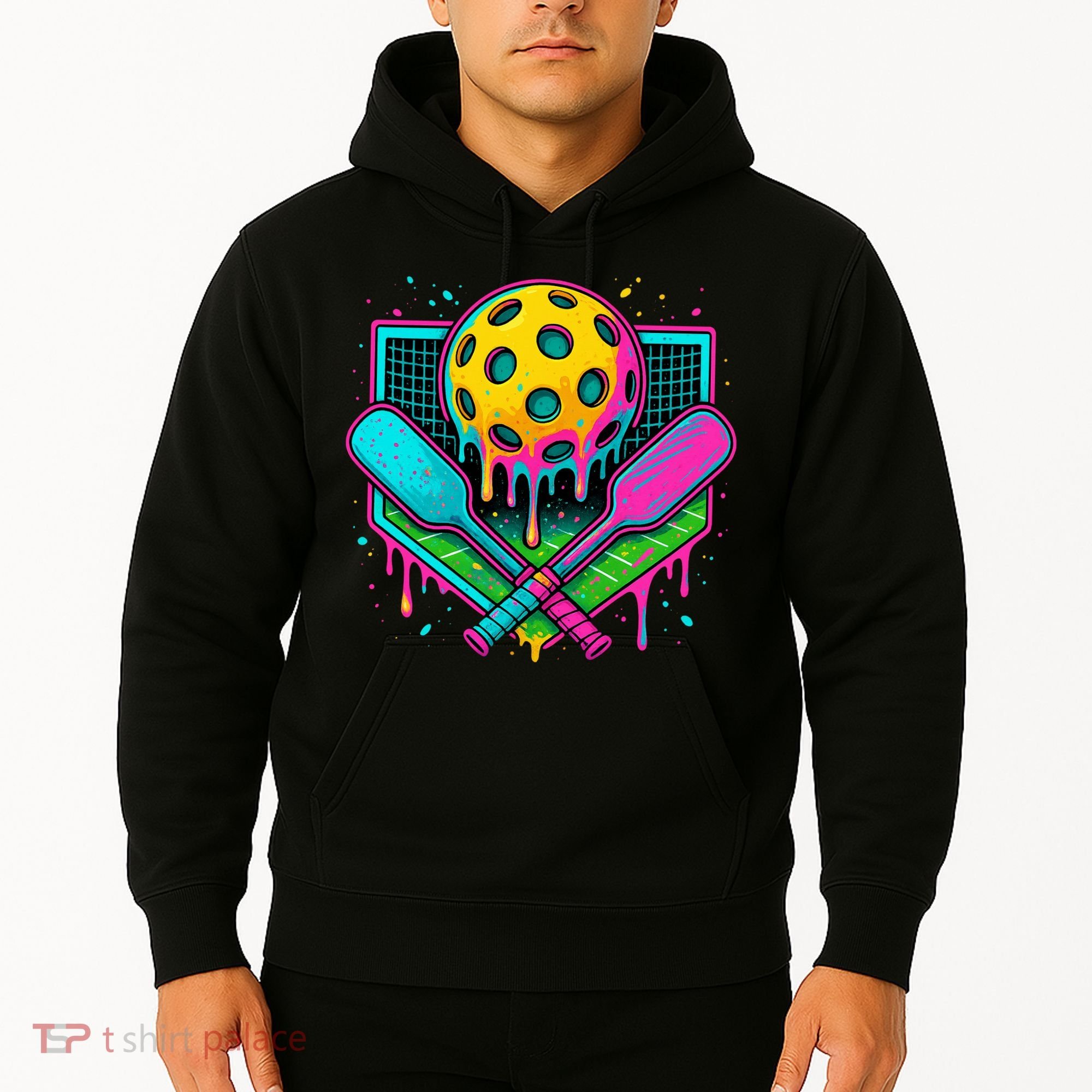 Pickleball Ice Cream Drip Hoodie