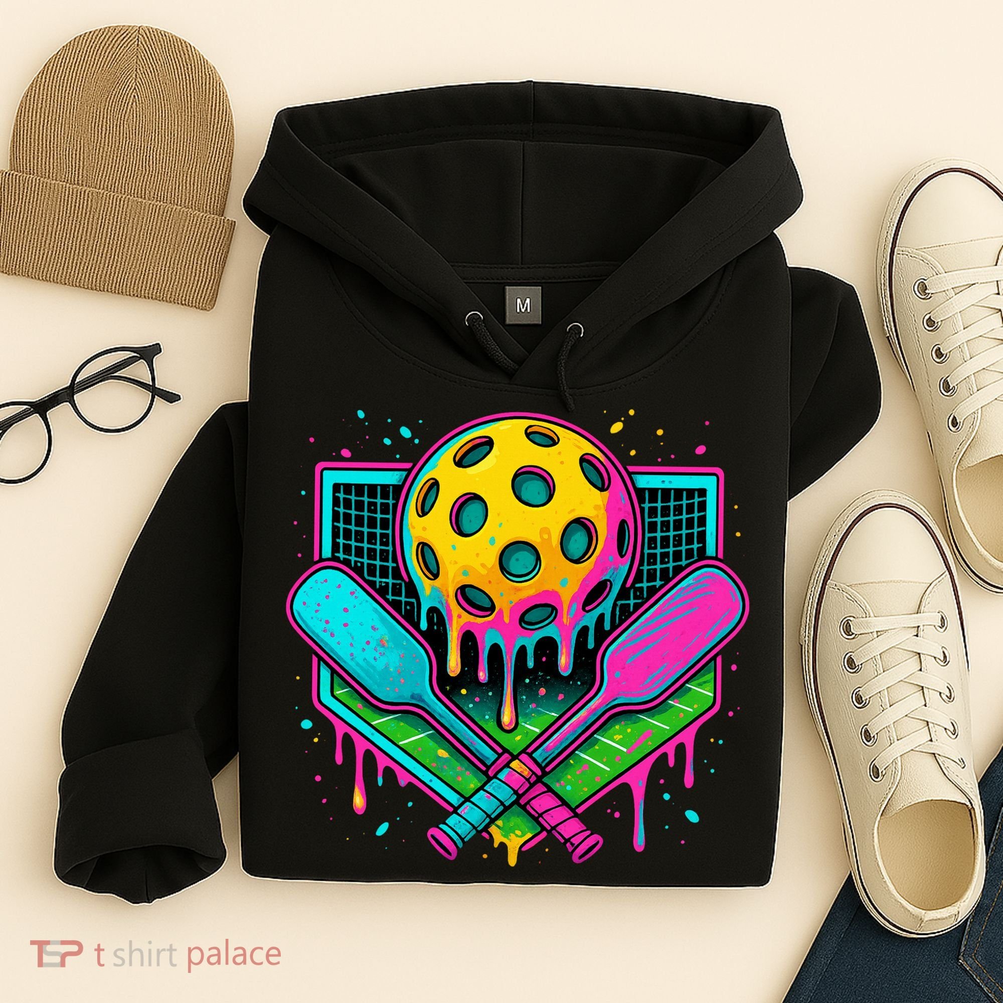 Pickleball Ice Cream Drip Hoodie