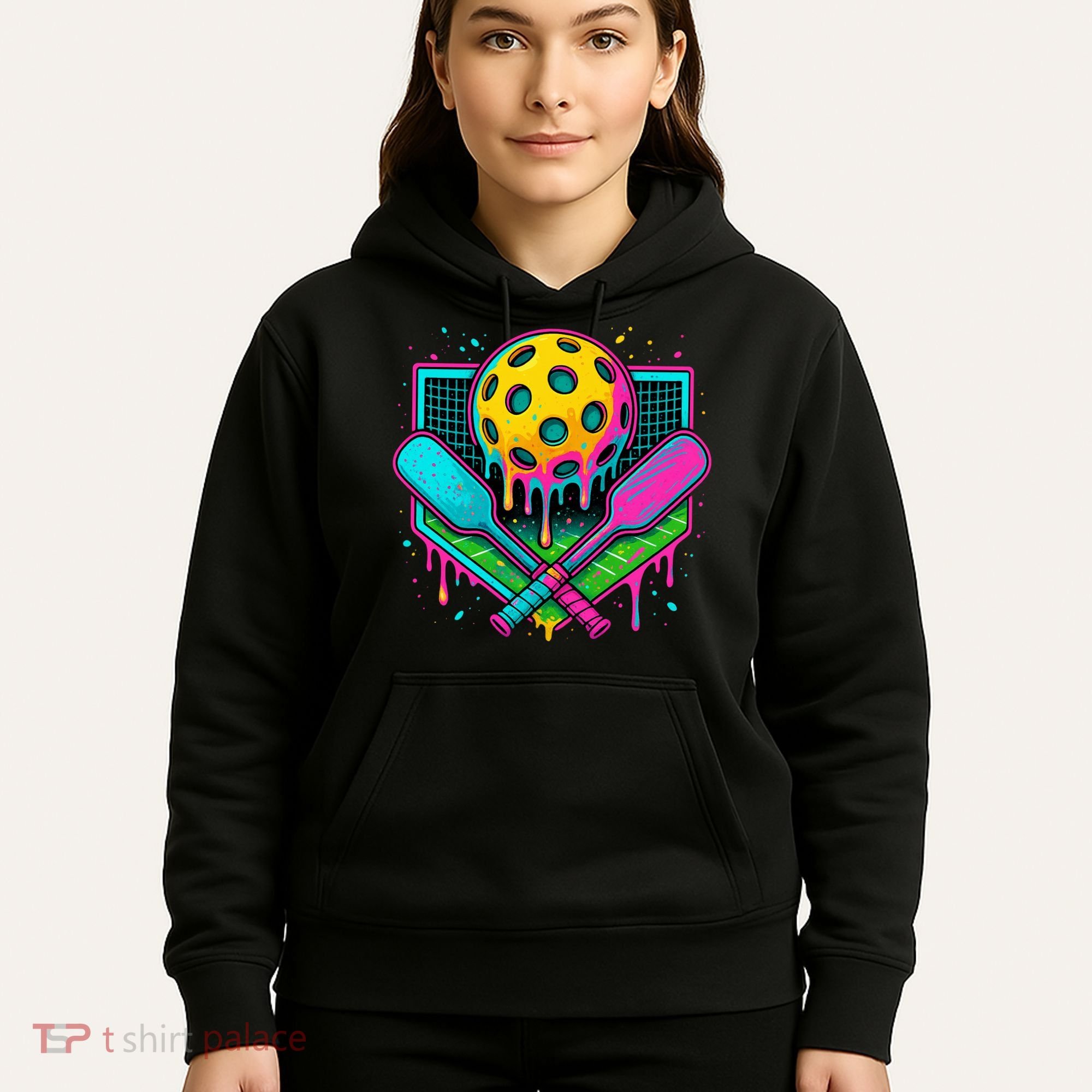 Pickleball Ice Cream Drip Hoodie
