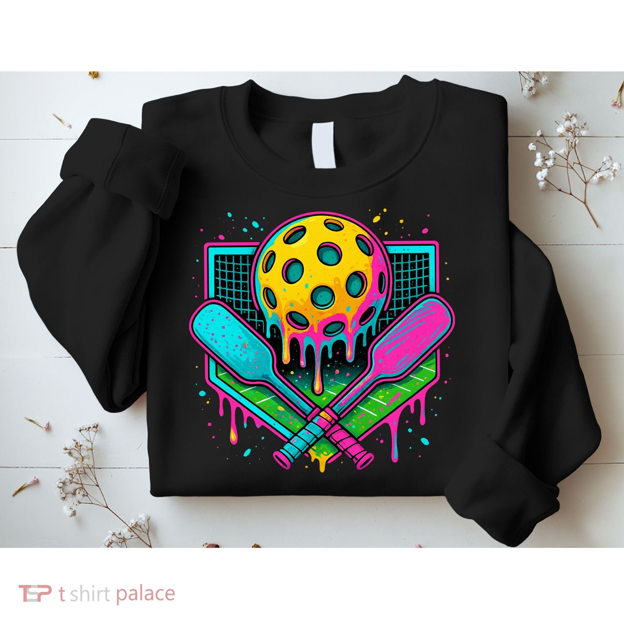 Pickleball Ice Cream Drip Sweatshirt