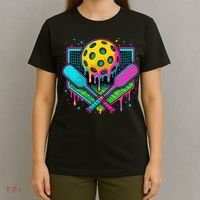 Pickleball Ice Cream Drip T-Shirt thumb 4