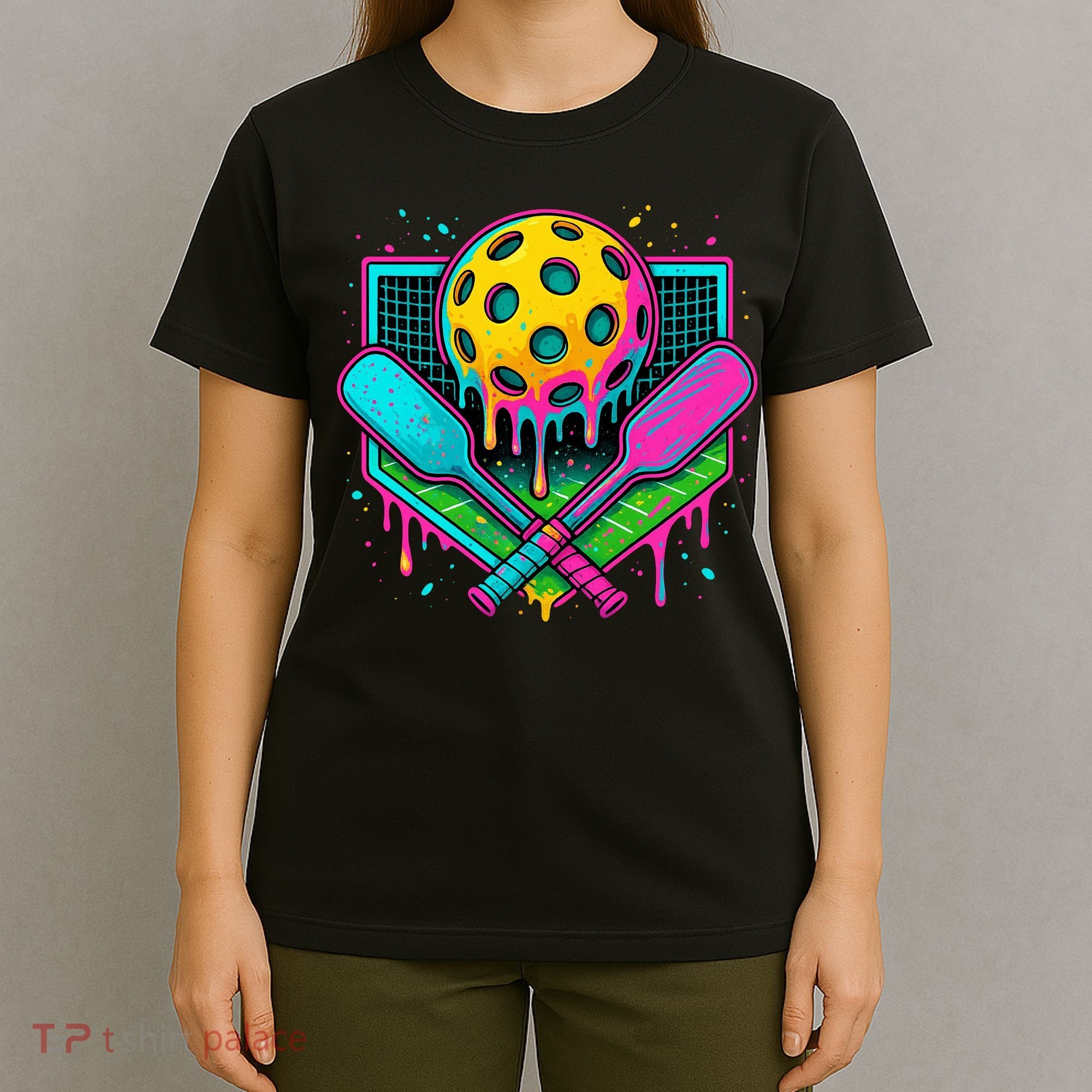 Pickleball Ice Cream Drip T-Shirt
