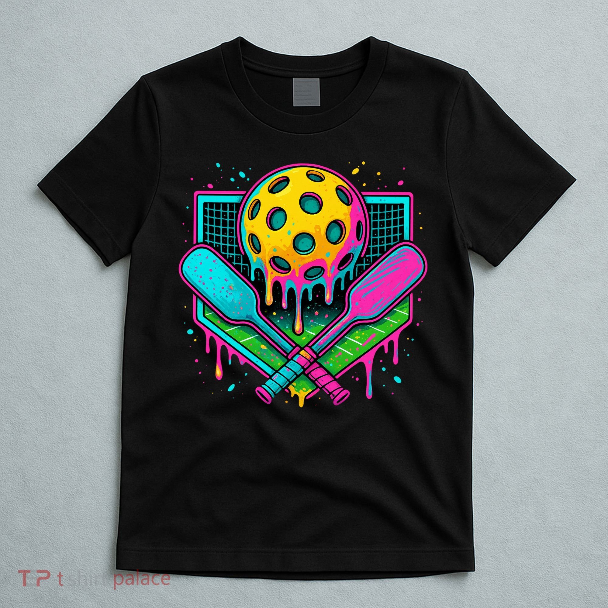 Pickleball Ice Cream Drip T-Shirt