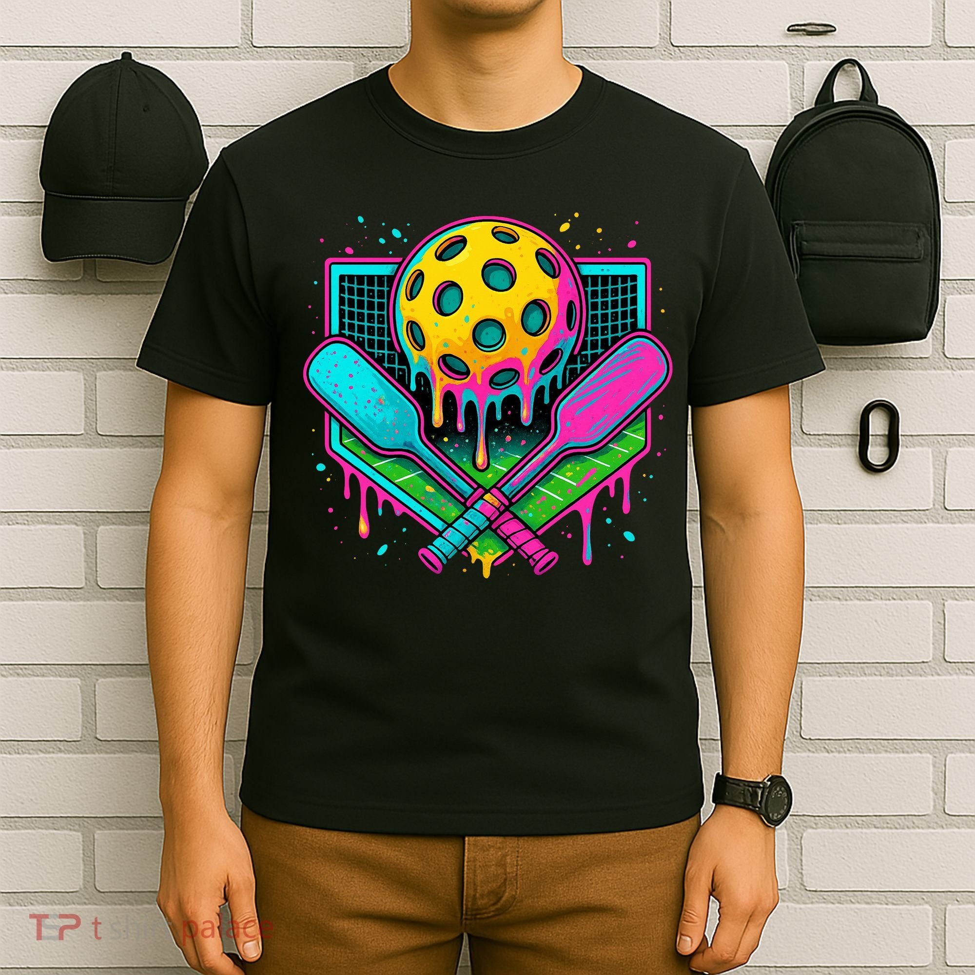 Pickleball Ice Cream Drip T-Shirt
