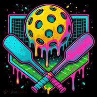 Pickleball Ice Cream Drip T-Shirt thumb 7