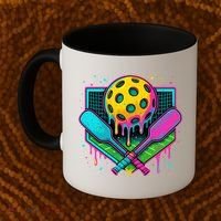 Pickleball Ice Cream Drip Coffee Mug thumb 2