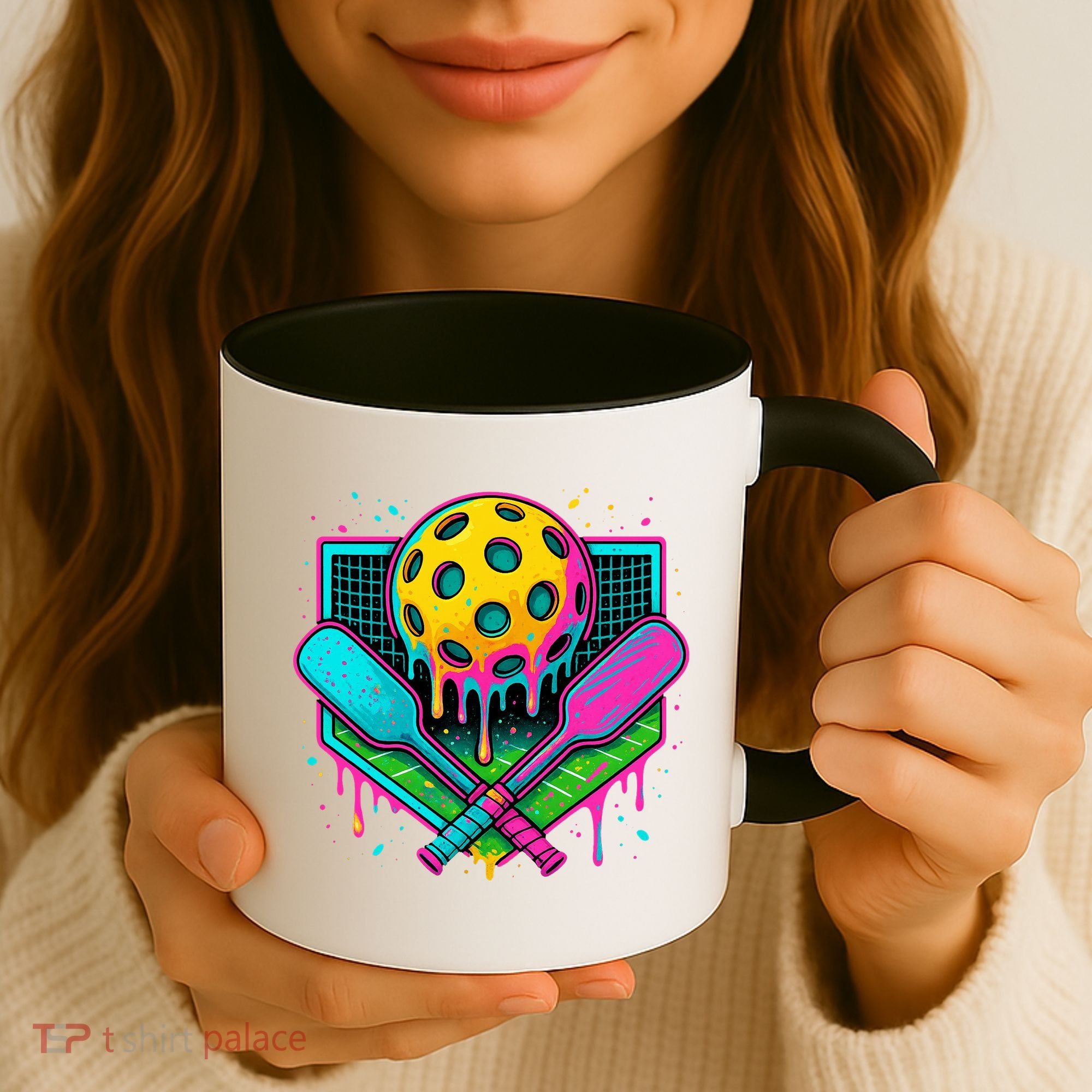 Pickleball Ice Cream Drip Coffee Mug