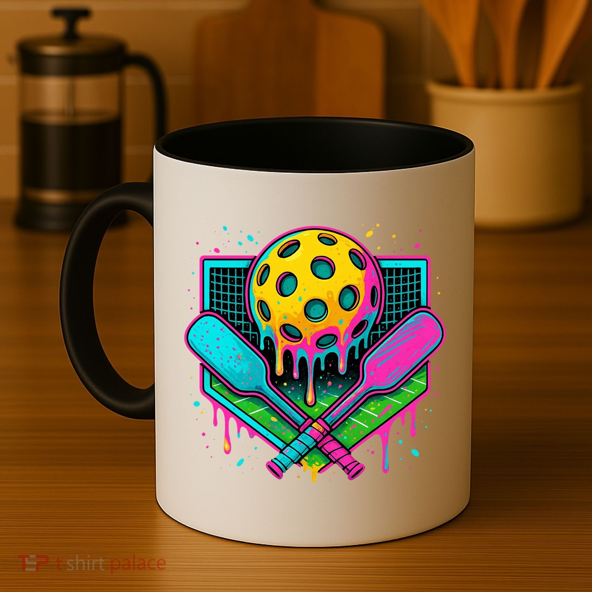 Pickleball Ice Cream Drip Coffee Mug