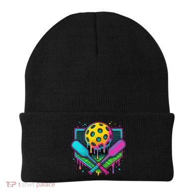 Pickleball Ice Cream Drip Beanie