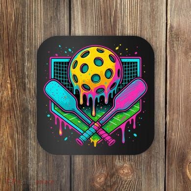 Pickleball Ice Cream Drip Coaster