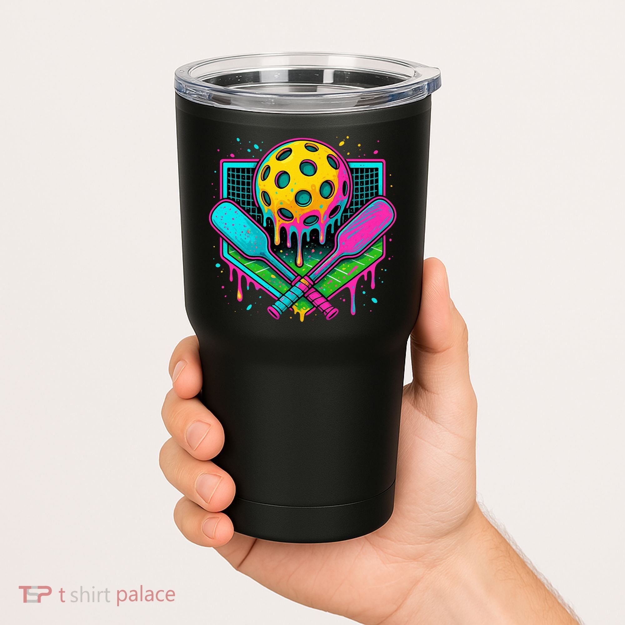 Pickleball Ice Cream Drip Tumbler