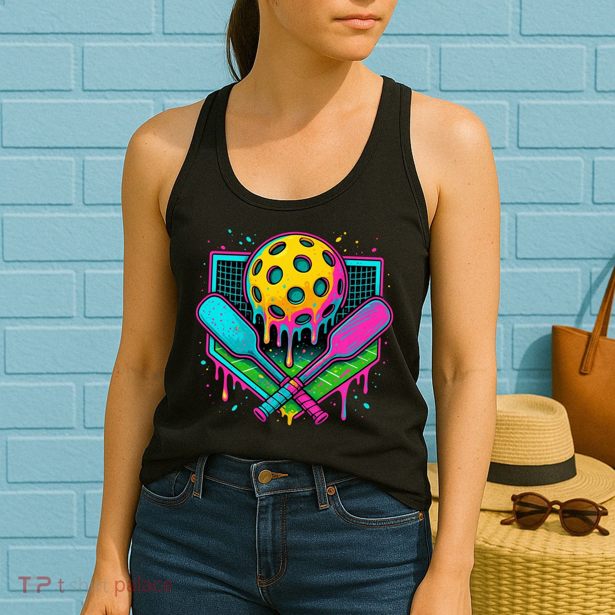 Pickleball Ice Cream Drip Women's Tank Top