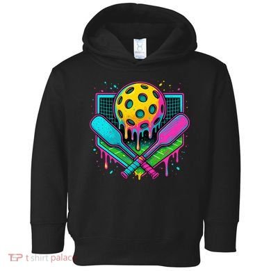 Pickleball Ice Cream Drip Toddler Hoodie