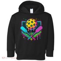 Pickleball Ice Cream Drip Toddler Hoodie thumb 0