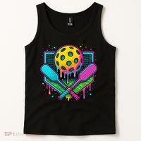 Pickleball Ice Cream Drip Tank Top thumb 2