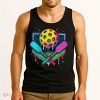Pickleball Ice Cream Drip Tank Top thumb 3