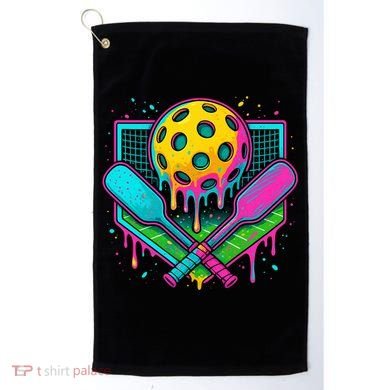 Pickleball Ice Cream Drip Golf Towel