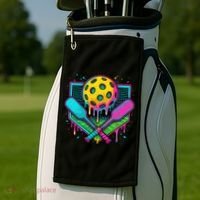 Pickleball Ice Cream Drip Golf Towel thumb 2