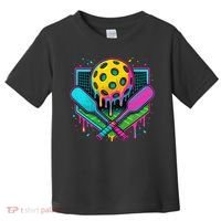 Pickleball Ice Cream Drip Toddler T-Shirt thumb 0