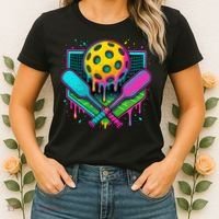 Pickleball Ice Cream Drip Women's T-Shirt thumb 2