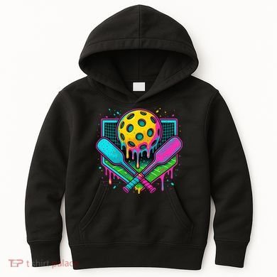 Pickleball Ice Cream Drip Kids Hoodie