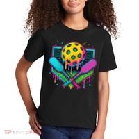 Pickleball Ice Cream Drip Kids T-Shirt thumb 2