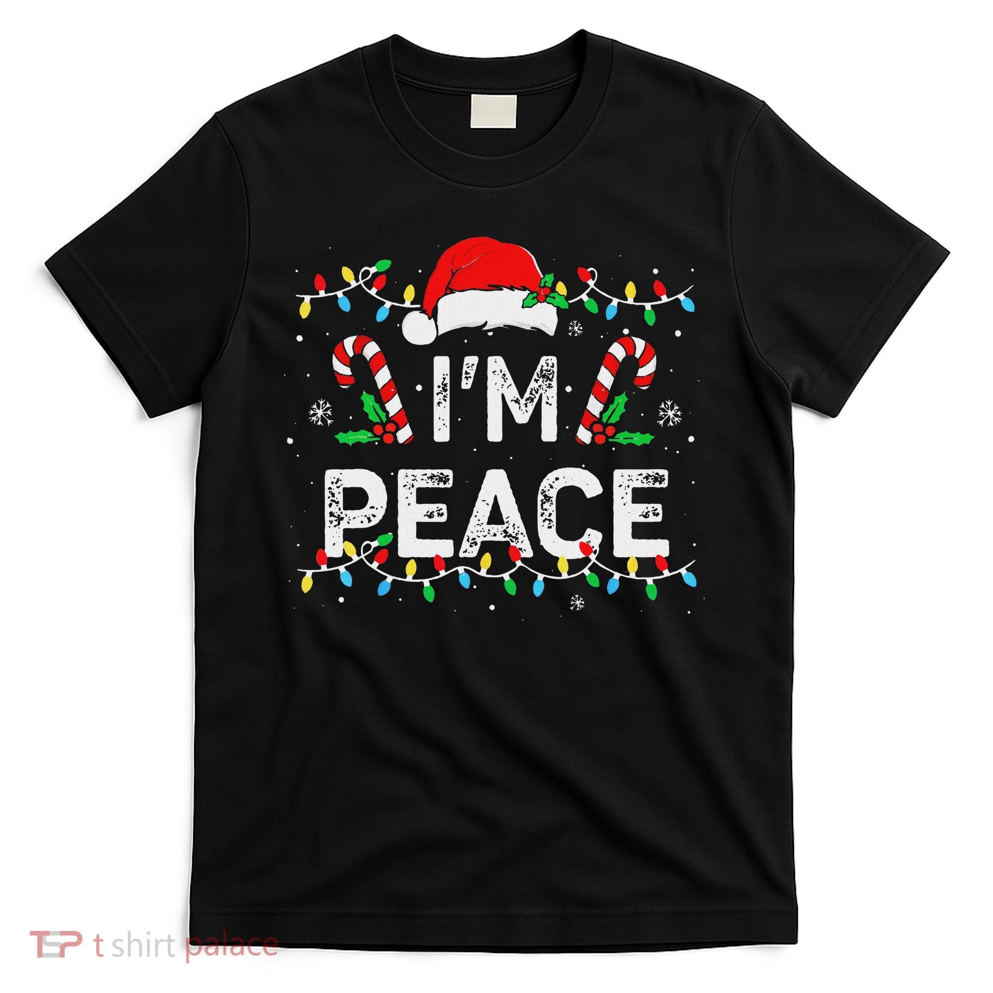 Peace I Come In Peace Couple Matching Ugly Christmas Sweater T-Shirt