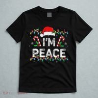 Peace I Come In Peace Couple Matching Ugly Christmas Sweater T-Shirt thumb 5