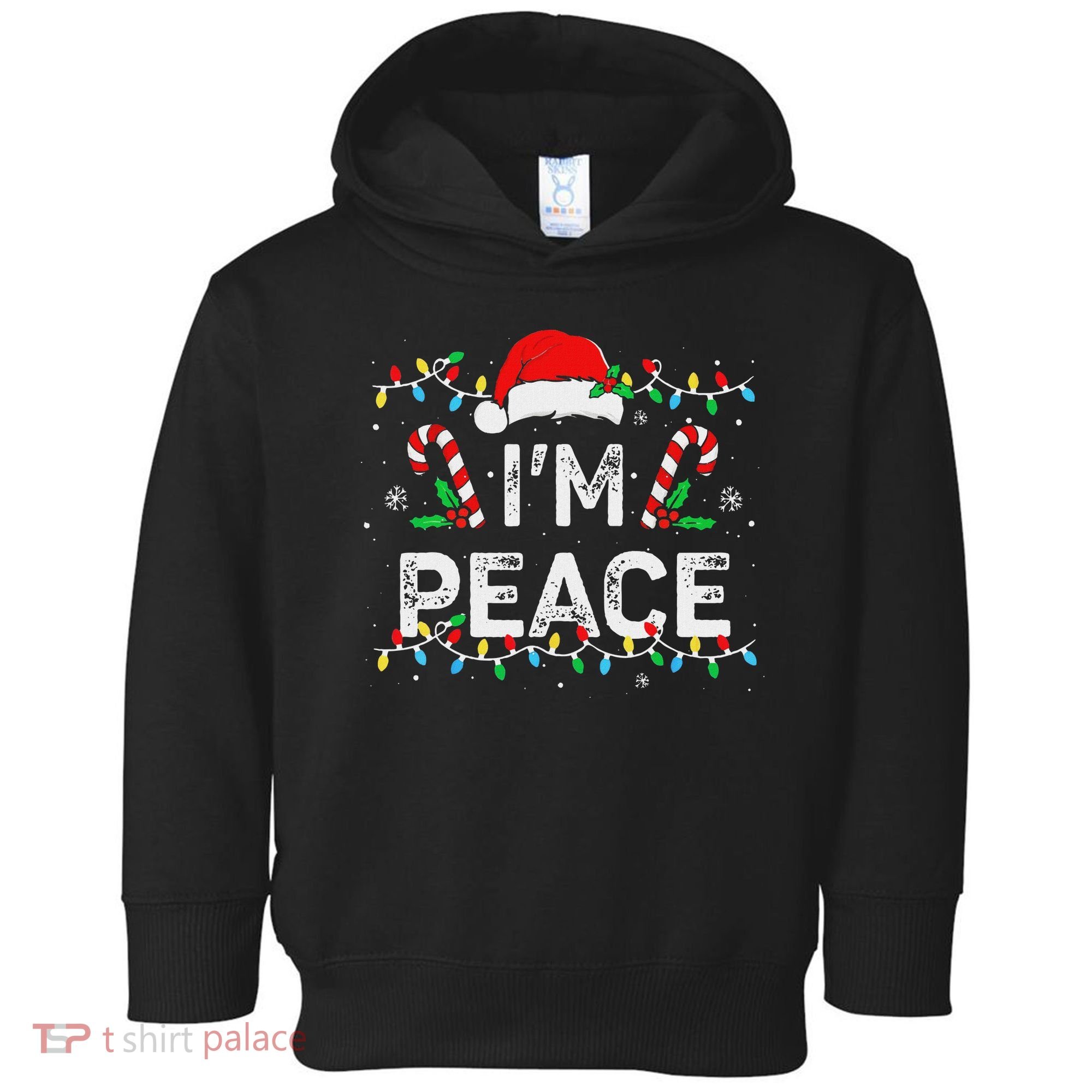 Peace I Come In Peace Couple Matching Ugly Christmas Sweater Toddler Hoodie