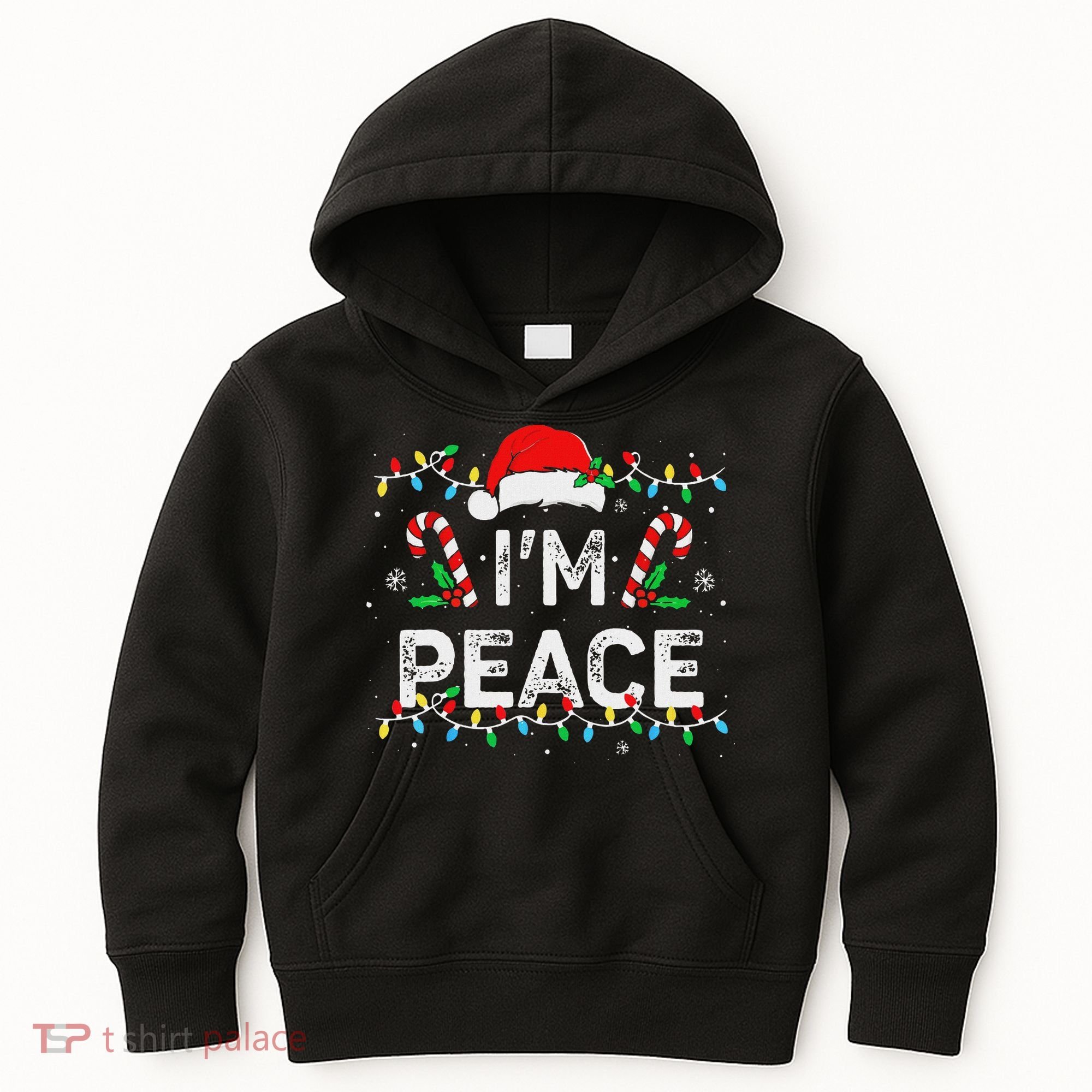 Peace I Come In Peace Couple Matching Ugly Christmas Sweater Kids Hoodie