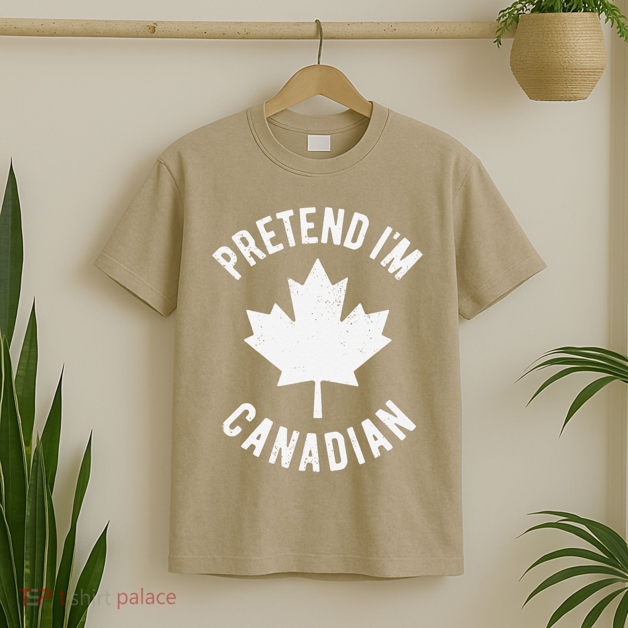 Pretend Im Canadian Canada Day Canadian Halloween Costume Gift T-Shirt