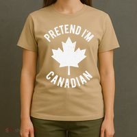 Pretend Im Canadian Canada Day Canadian Halloween Costume Gift T-Shirt thumb 4