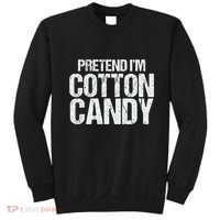 Pretend I'm Cotton Candy Easy Halloween Costume Sweatshirt thumb 0