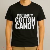 Pretend I'm Cotton Candy Easy Halloween Costume T-Shirt thumb 3