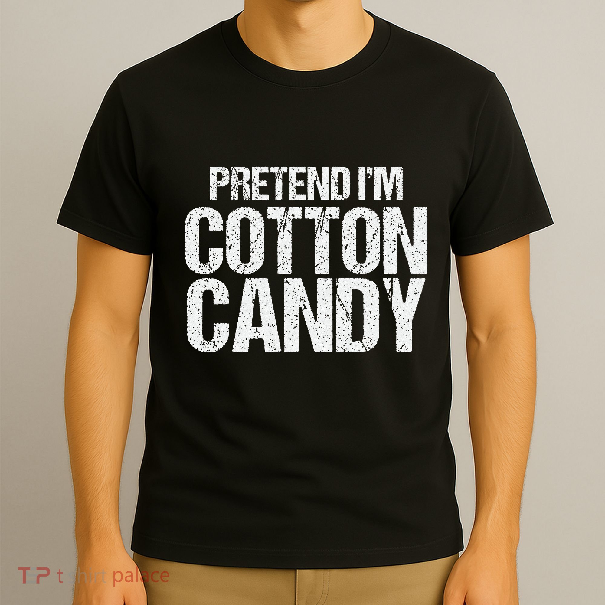 Pretend I'm Cotton Candy Easy Halloween Costume T-Shirt