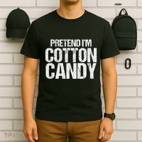 Pretend I'm Cotton Candy Easy Halloween Costume T-Shirt thumb 6