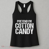 Pretend I'm Cotton Candy Easy Halloween Costume Women's Tank Top thumb 3
