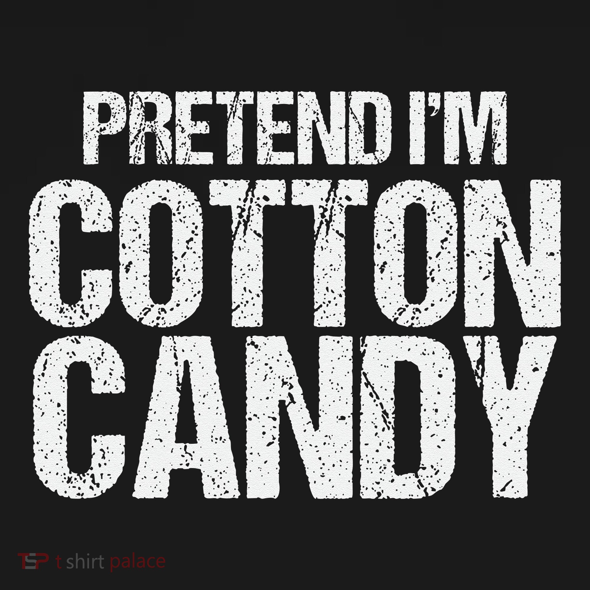 Pretend I'm Cotton Candy Easy Halloween Costume Women's Tank Top